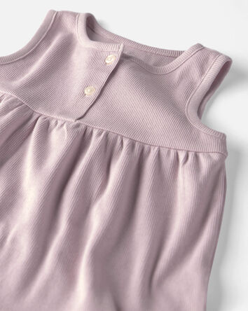 Toddler Girl 2-Pack Organic Cotton Knit Tanks, 