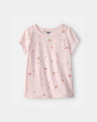 Tout-petit fille - Haut &agrave; motif floral - Rose, image 1 sur 3 diapositives