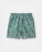 Boys Minecraft&reg; Swim Trunks - Green, image 2 of 3 slides