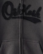 Tout-petit gar&ccedil;on - Blouson molletonn&eacute; &agrave; fermeture &agrave; glissi&egrave;re et logo OshKosh - Noir, image 2 sur 2 diapositives
