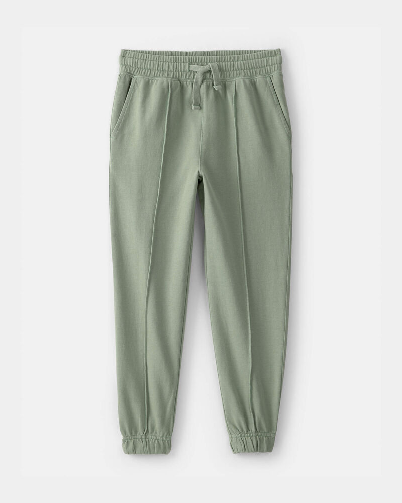 Gar&ccedil;ons - Pantalon de jogging en jersey bouclette - Vert, image 1 sur 3 diapositives