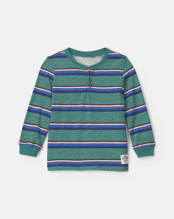 Long-Sleeve Henley Top, 