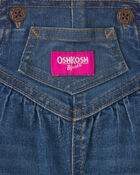 Baby Girl Denim Overalls - Medium Wash, image 3 of 5 slides