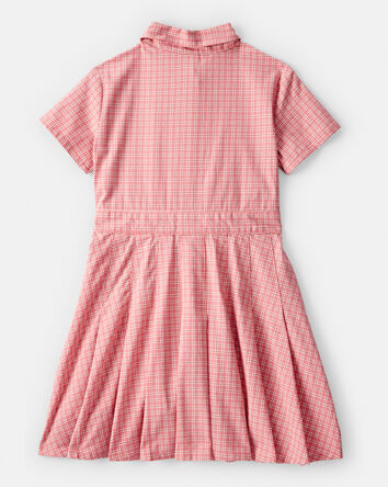 Jeune Robe chemisier à motif écossais, 