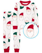 Baby 2-Piece Santa 100% Snug Fit Cotton PJs, image 2 of 4 slides