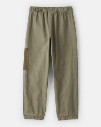 Gar&ccedil;ons - Pantalons de jogging style cargo aux couleurs contrast&eacute;es - Olive, 