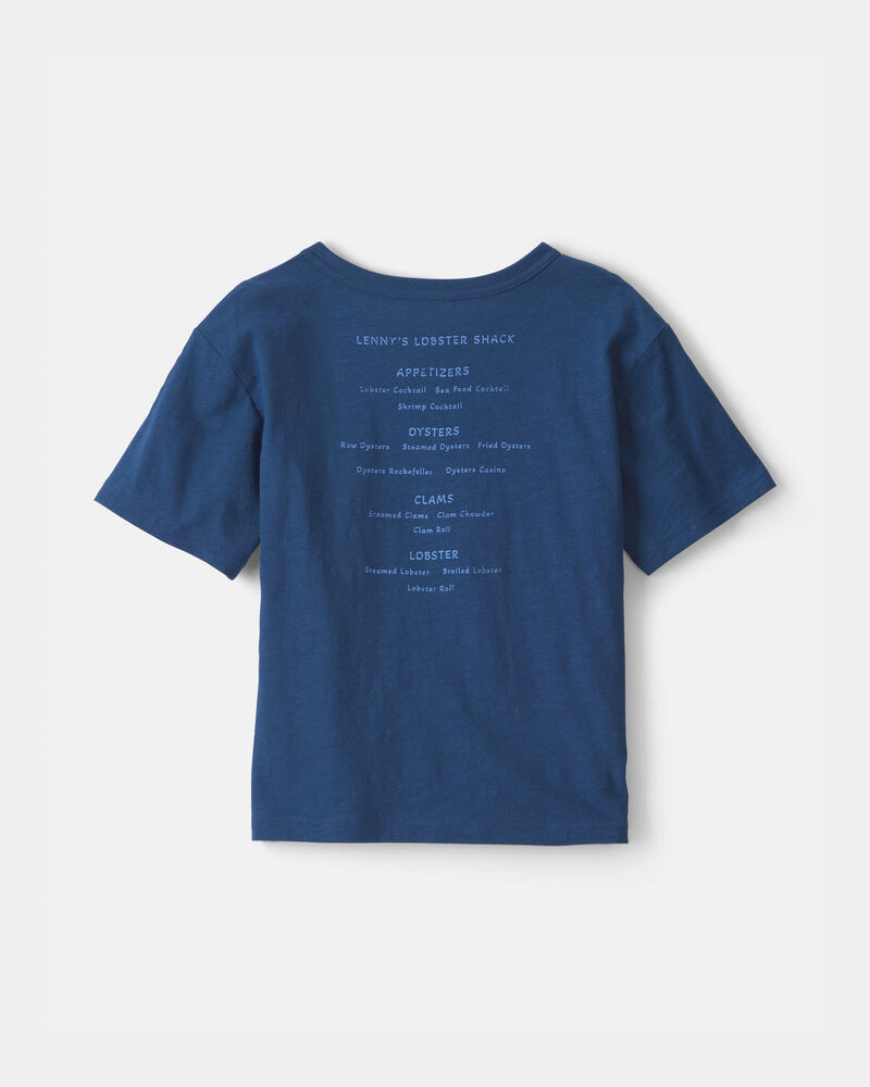 Boys Lobster Graphic Tee - Blue, image 2 of 6 slides
