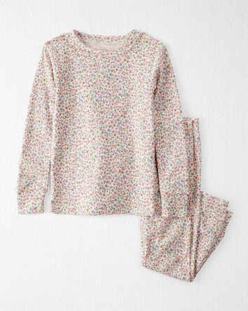 Toddler 2-Piece Organic Cotton Floral-Print Pyjamas, 