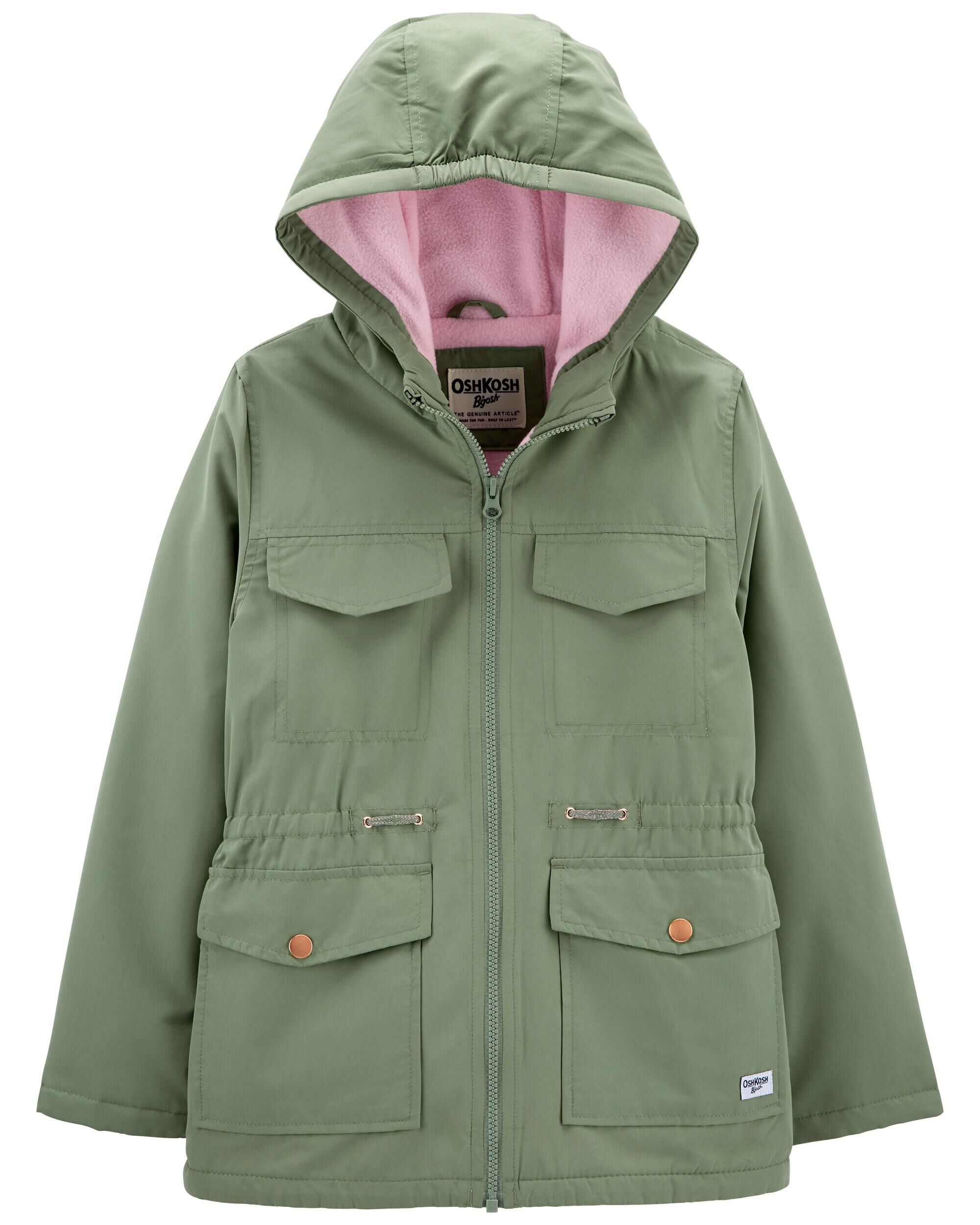 Baby girl olive green jacket top