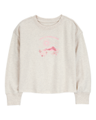 Kid Mountain -Top French Terry Pullover - Cream, image 1 of 3 slides