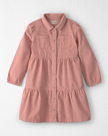 Girls Organic Cotton Corduroy Dress, 