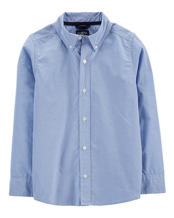 Kid Uniform Button-Front Shirt, 