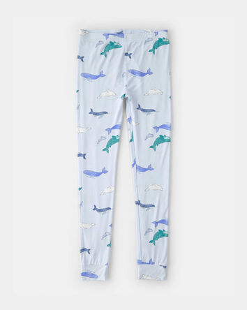 Boys Whale PurelySoft Short-Sleeve Snug Fit 2-Piece Pyjama Set - Blue, 