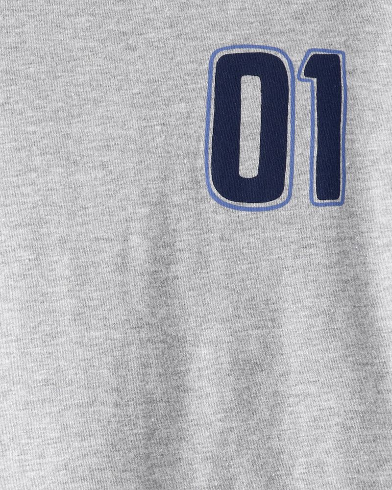 Boys Motorcycle Long-Sleeve Graphic Tee - Grey, image 3 of 5 slides