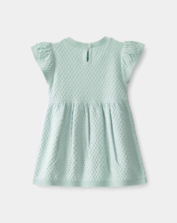 Baby Girl Sweater Dress - Green, 