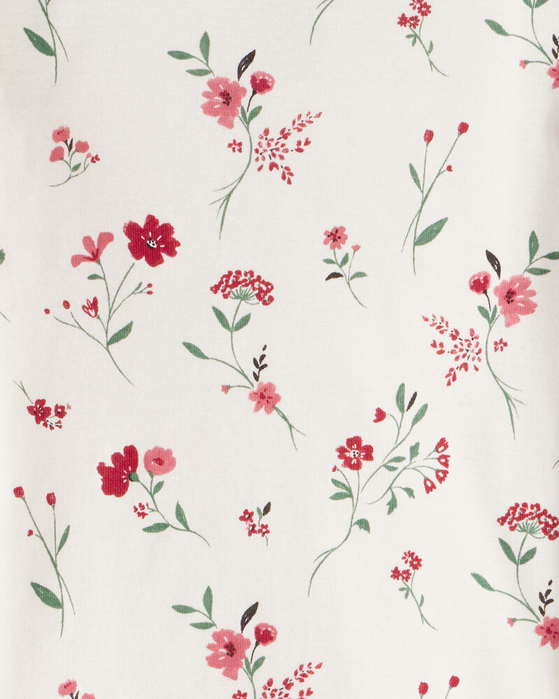 Toddler Girl Organic Cotton Pyjamas in Rosethorn Hollow Print, image 4 of 5 slides