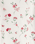Toddler Girl Organic Cotton Pyjamas in Rosethorn Hollow Print, image 4 of 5 slides
