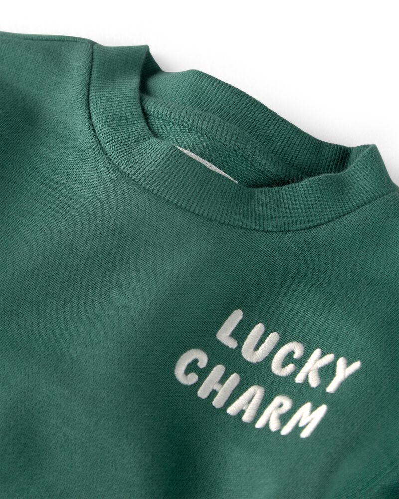 Toddler Organic Cotton Lucky Charm Sweatshirt, image 2 of 4 slides