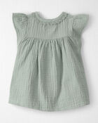 B&eacute;b&eacute; fille - Robe en gaze de coton biologique , image 2 sur 5 diapositives