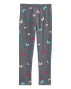 Kid Butterfly Cozy Fleece Leggings, image 2 of 5 slides