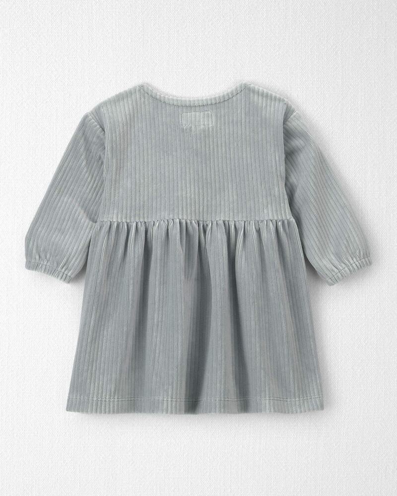 B&eacute;b&eacute; fille - Robe en velours c&ocirc;tel&eacute; recycl&eacute;, image 2 sur 5 diapositives