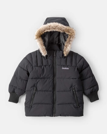 Toddler Boy Urban Bubble Heavy Weight Jacket - Black, 