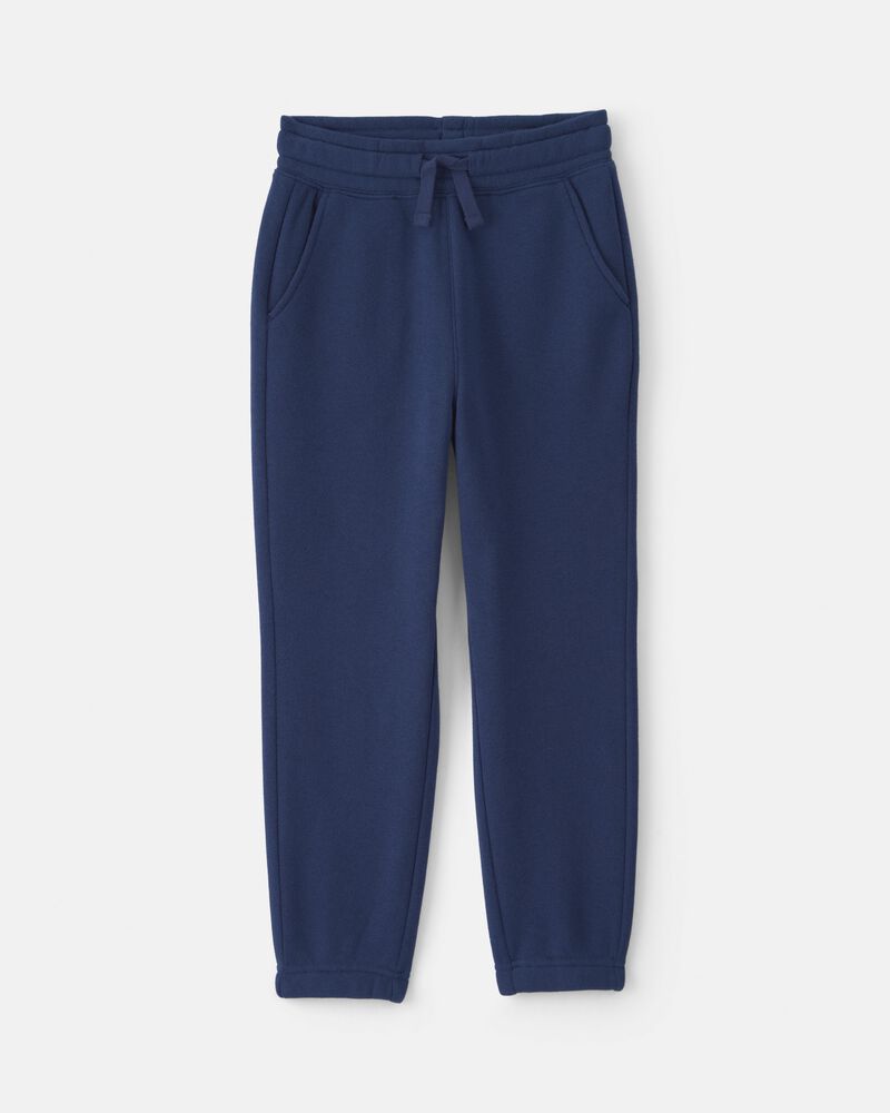 Boys Fleece Joggers - Navy Blue, image 1 of 4 slides