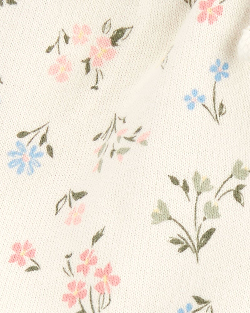 Baby 4-Piece French Terry Mix-and-Match Outfit Set - Blue/Ivory, image 11 of 11 slides
