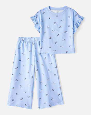 Toddler 2-Piece Floral Print Pyjamas, 