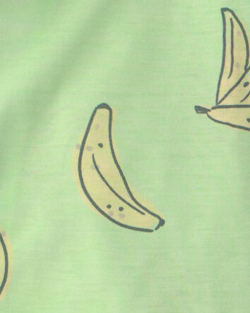 Boys 2-Piece Banana Short-Sleeve Loose Fit 2-Piece Pyjama Set - Green, 