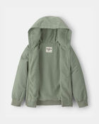 Filles - Blouson utilitaire mi-&eacute;paisseur pour fille - Vert, image 2 sur 3 diapositives