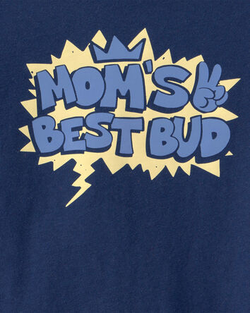Toddler Boy 'Mom's Best Bud' Graphic Tee - Blue, 
