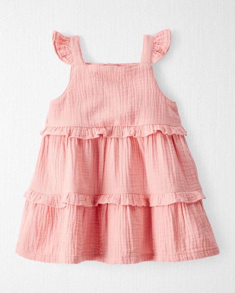 Baby Organic Cotton Gauze Dress, image 1 of 6 slides