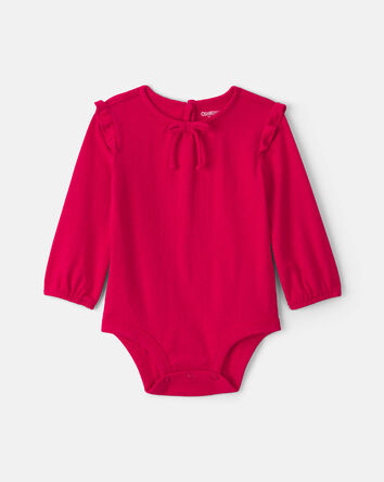 Baby Girl Long-sleeve bodysuit - Red, 