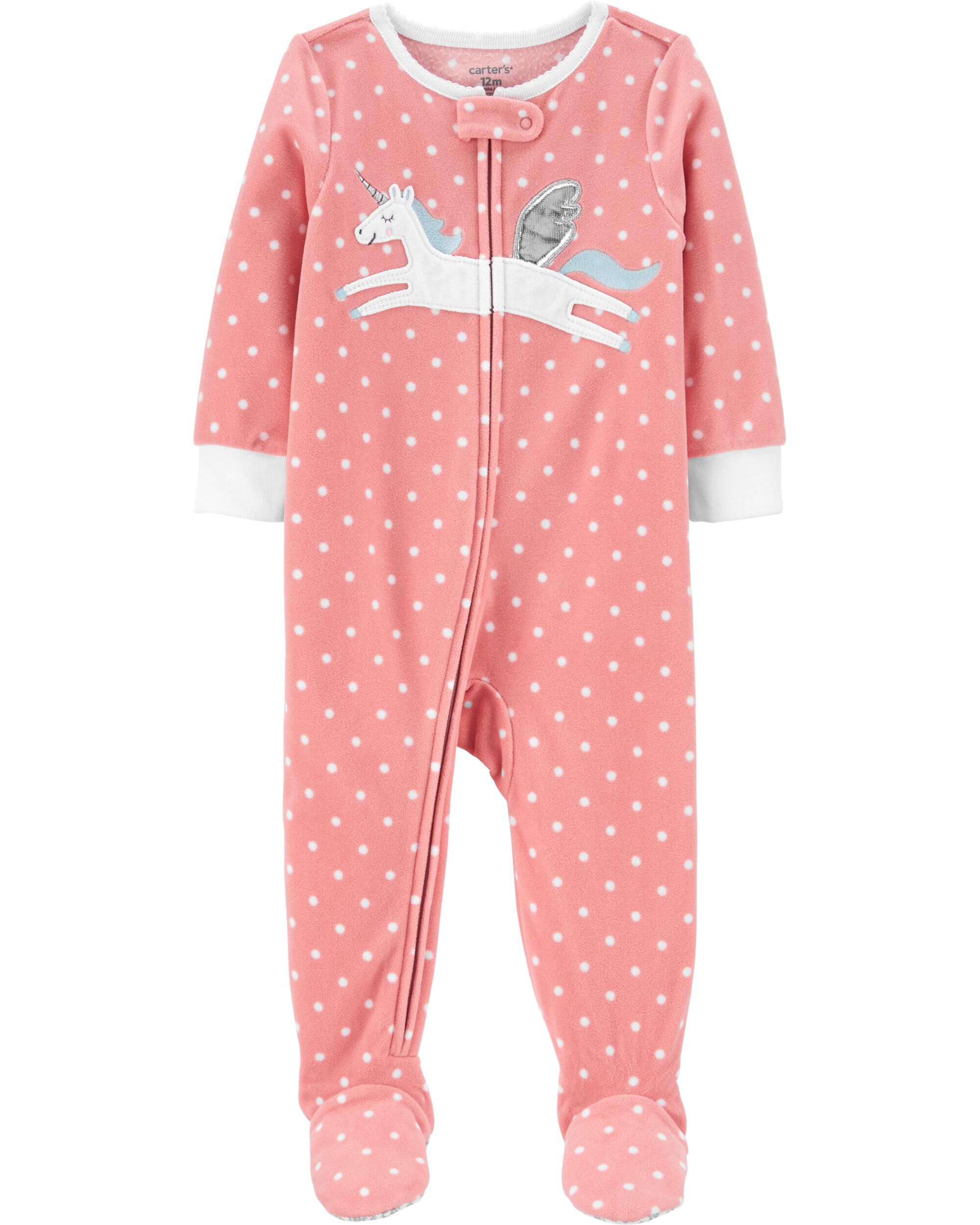 carters fleece footed pajamas