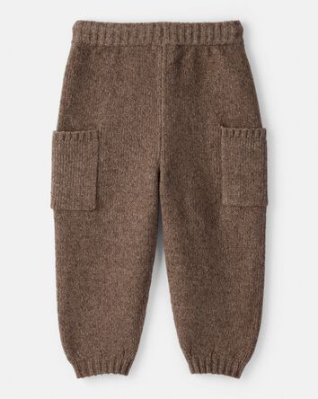 Toddler Pull-on Sweater Knit Joggers - Brown, 