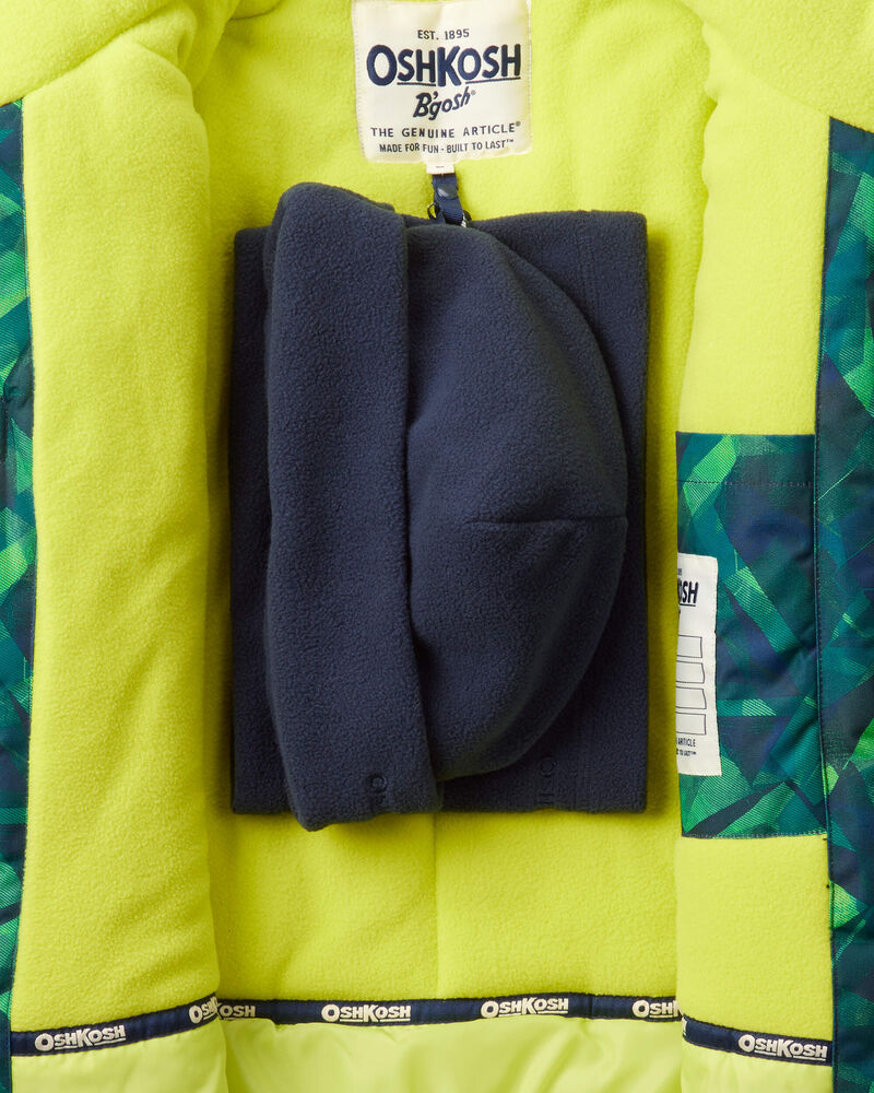 Boys 2-Piece Taslan Snowsuit Set - Green, image 4 of 13 slides