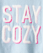 Girls Stay Cozy Sweater - Blue, image 3 of 4 slides