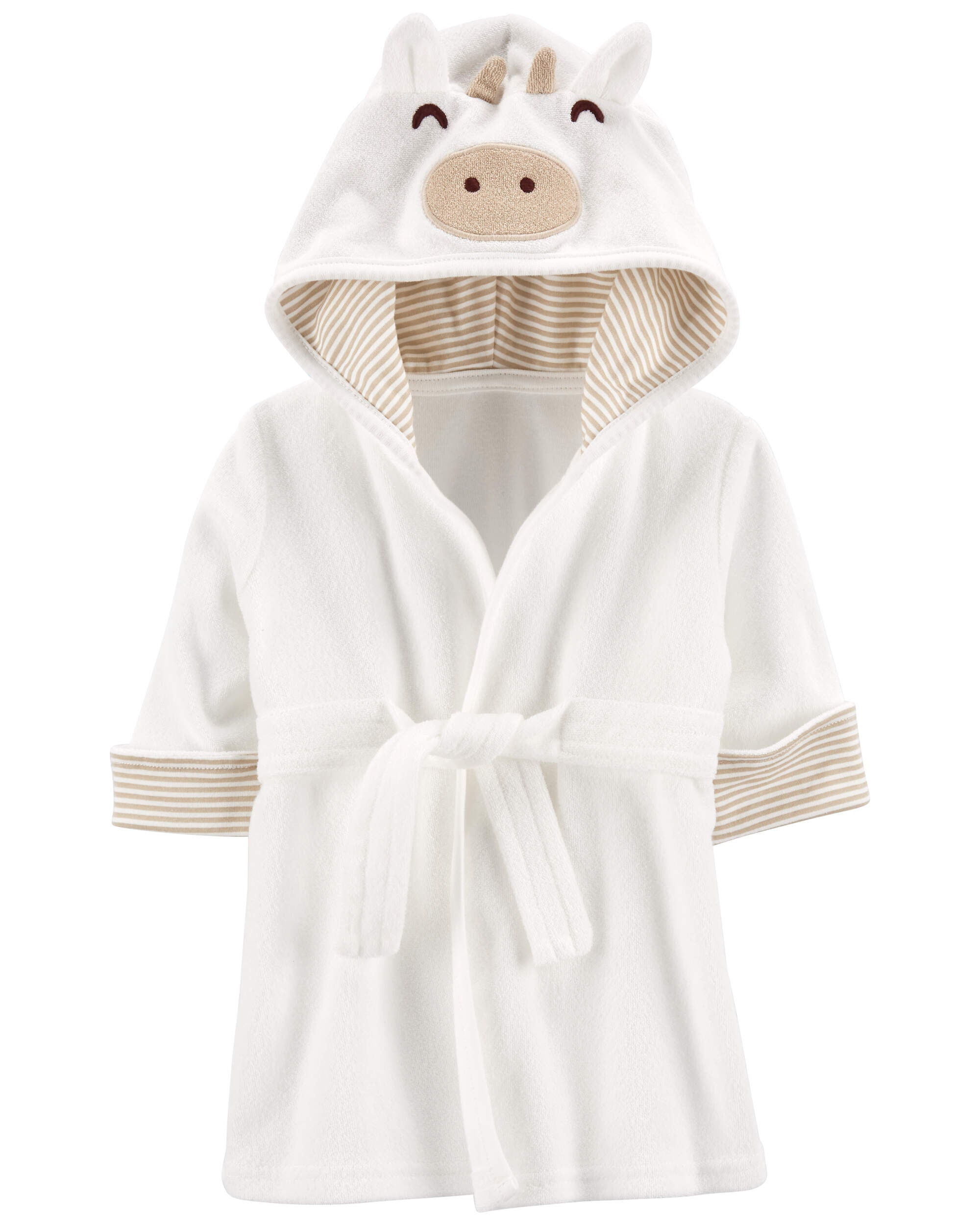 Ivory Hooded Terry Robe Carter s Canada