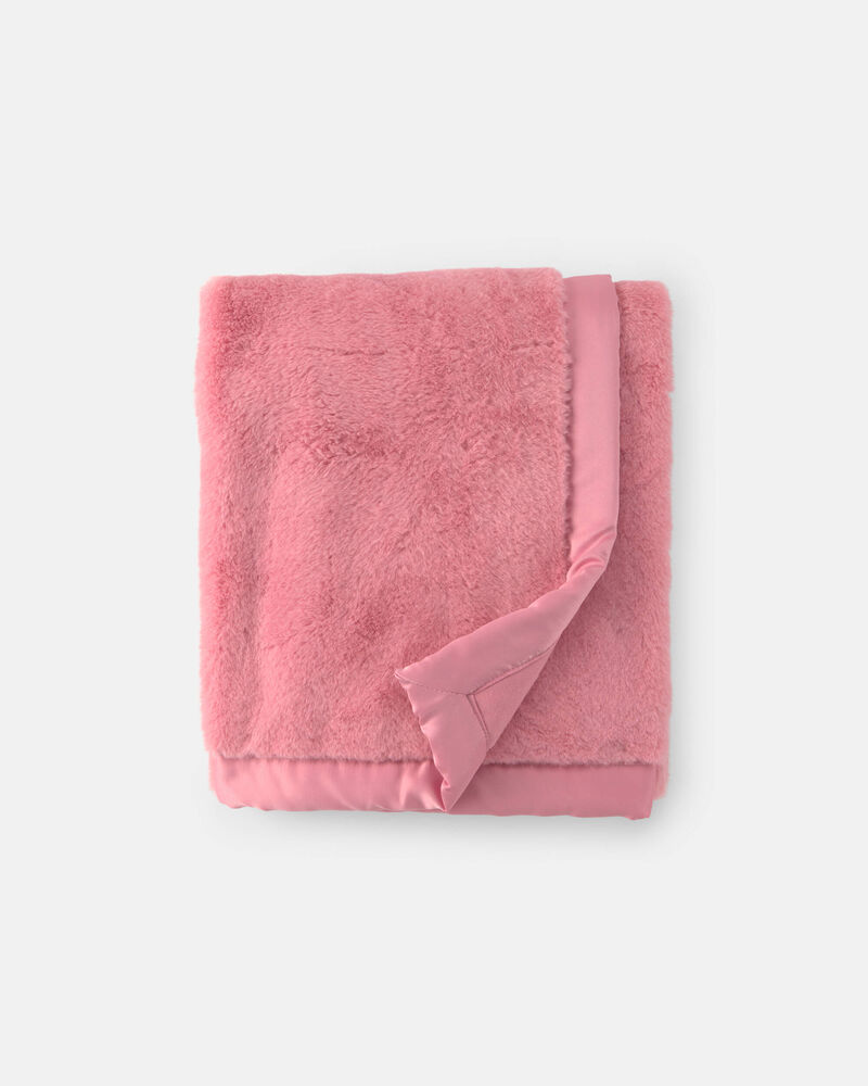 Baby Girl Plush Blanket - Pink, image 1 of 2 slides