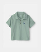 Toddler Boy Bumble Bee Short-Sleeve Polo Shirt - Green, image 1 of 3 slides