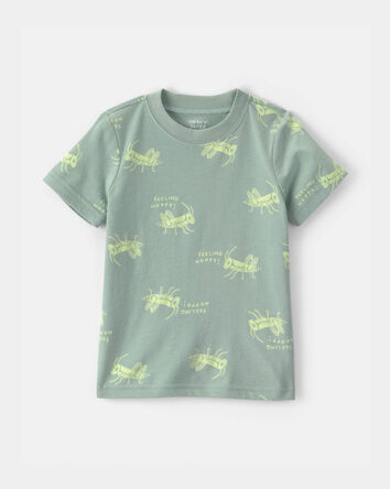 Tout-petit gar&ccedil;on - T-shirt &agrave; motif sauterelle &ndash; Vert, 