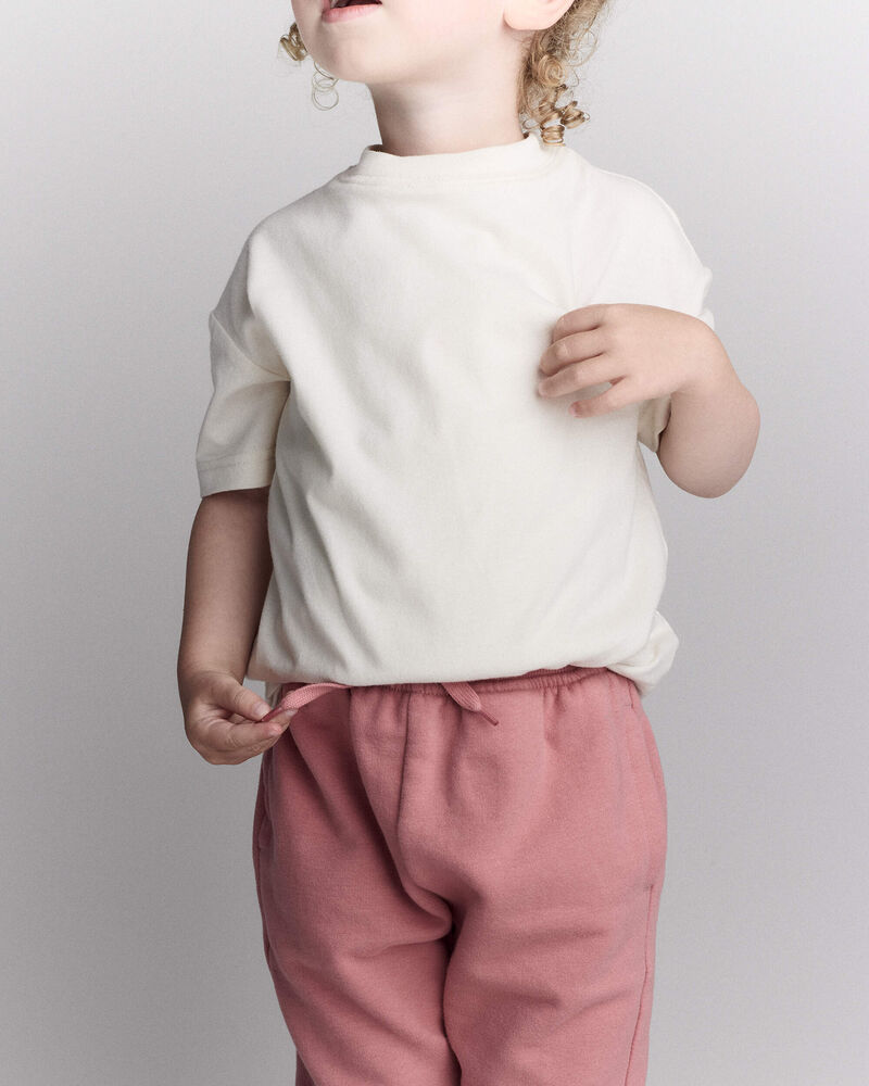 Toddler Short-Sleeve Relaxed Graphic Tee - Cream, image 5 of 6 slides