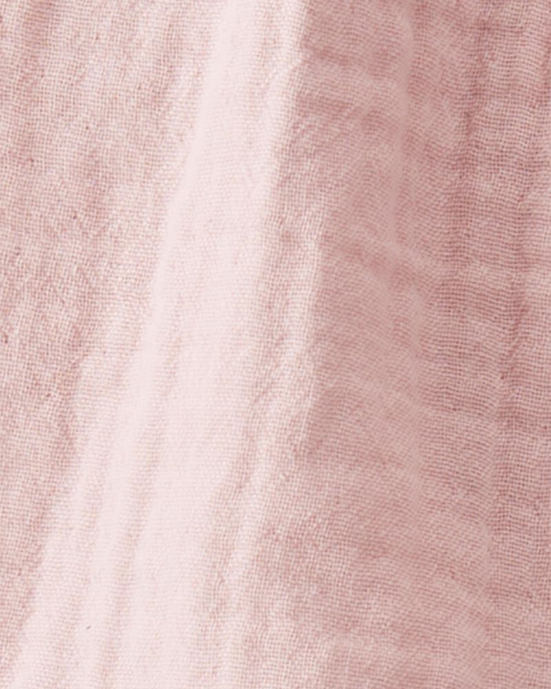 Bébé Robe boutonnée en tissu gaze de coton biologique rose

, image 3 sur 4 diapositives