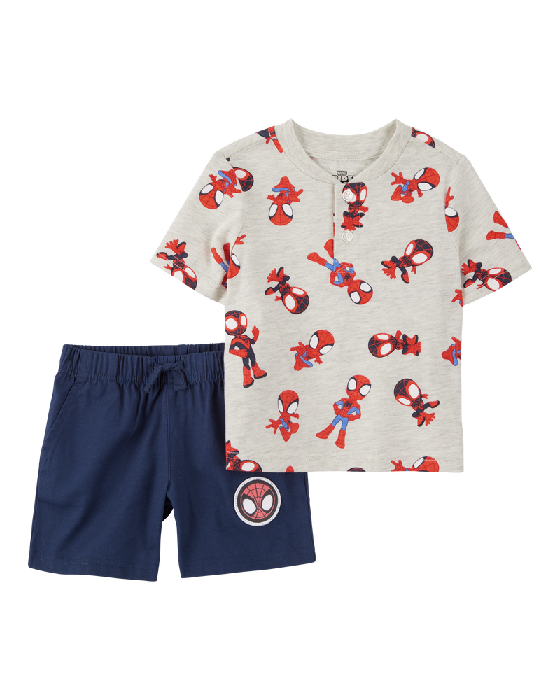Toddler 2-Piece Spider-Man Tee & Short Set, image 1 of 3 slides