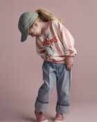Toddler Whoops' Striped Ice Cream Dolman-Sleeve Sweatshirt - Peach, image 5 of 6 slides