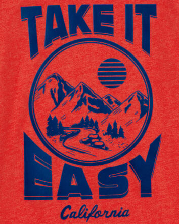 T-shirt imprimé Take it easy, 