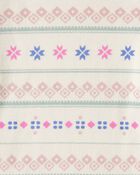 Baby Girl 4-Pack Bow Print Long-Sleeve Multipack Bodysuits - Blue/Pink/White, image 4 of 6 slides