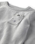 Baby 2-Piece Organic Cotton Sweater Knit Top & Pant Set, image 5 of 6 slides