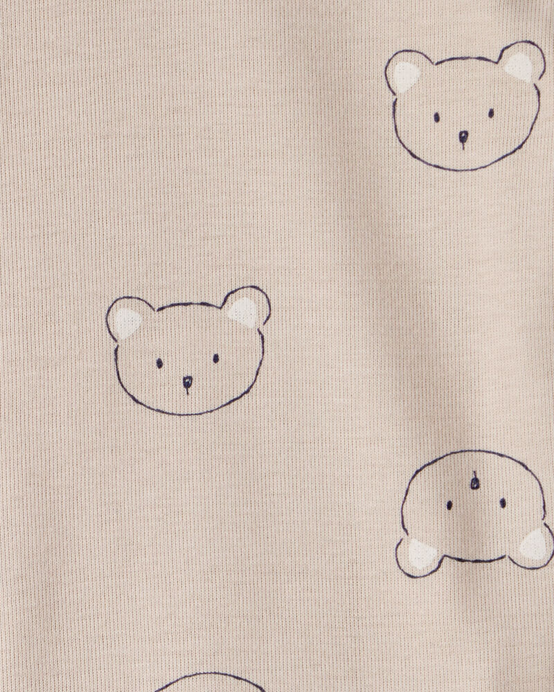 Baby Boy 3-Piece Bear Print Long-Sleeve Bodysuit & Pant Set - Brown/White, image 3 of 5 slides